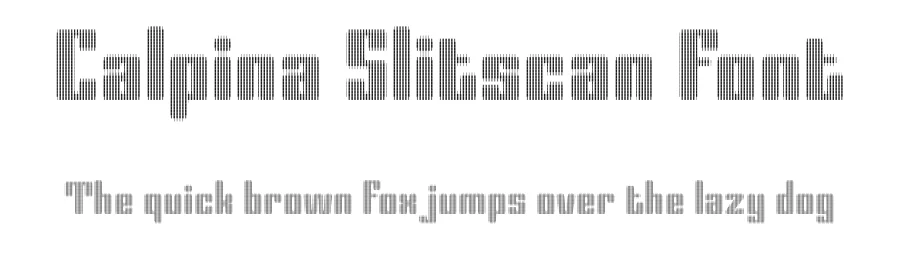Calpina Slitscan Font by craftsupplyco — Display Font