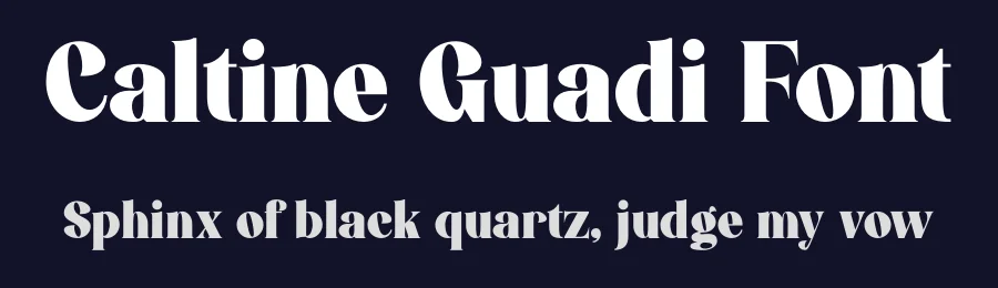 Caltine Guadi Font by MaikoHatta — Display Font — thumbnail 2