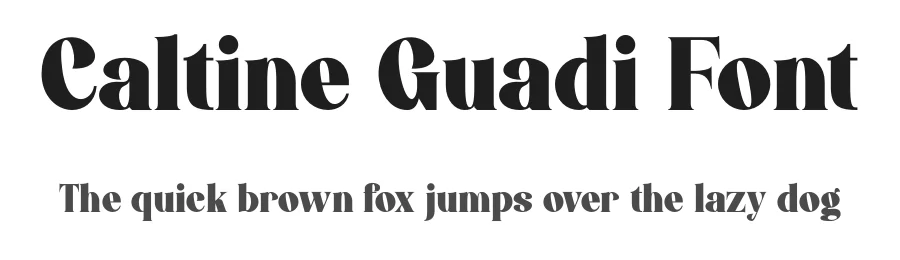 Caltine Guadi Font by MaikoHatta — Display Font