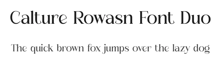 Calture Rowasn Font Duo by Storytype — Serif Font