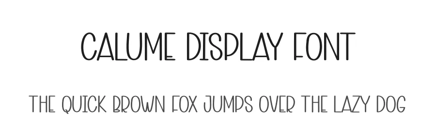 Calume Display Font by andikastudio — Display Font