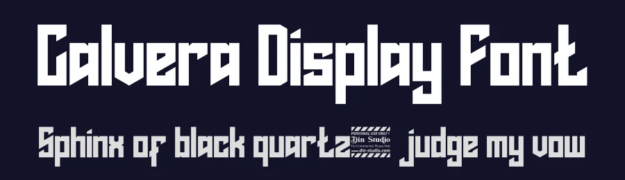 Calvera Display Font by Din Studio — Display Font — thumbnail 2