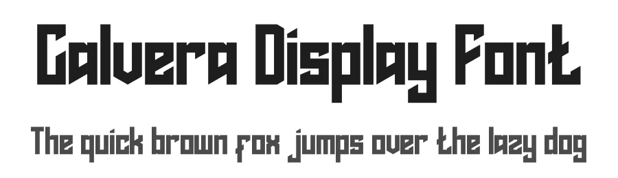 Calvera Display Font by Din Studio — Display Font