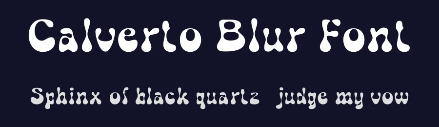 Calverto Blur Font by craftsupplyco — Display Font — thumbnail 2