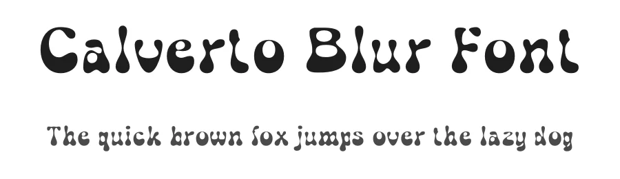 Calverto Blur Font by craftsupplyco — Display Font