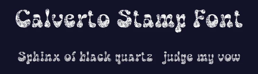 Calverto Stamp Font by craftsupplyco — Display Font — thumbnail 2