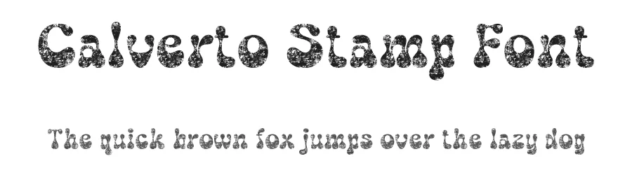 Calverto Stamp Font by craftsupplyco — Display Font