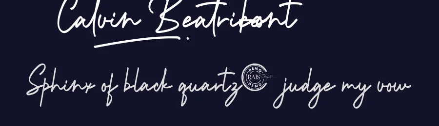 Calvin Beatrice Font by RaisProject — Script Handwritten Font — thumbnail 2