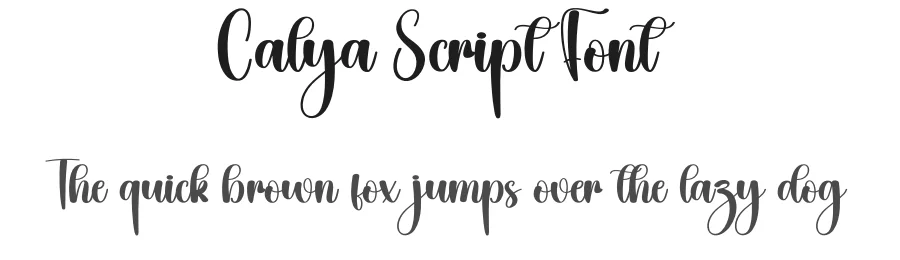 Calya Script Font by creativeletter — Script Handwritten Font