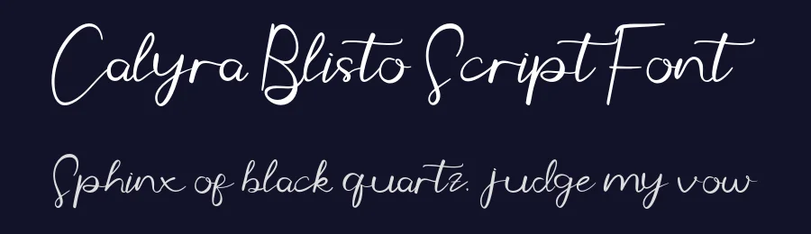 Calyra Blisto Script Font by Creatifontstudios — Script Handwritten Font — thumbnail 2