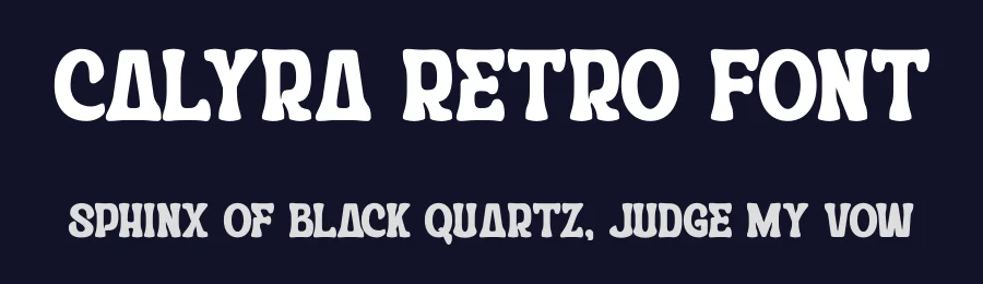 Calyra Retro Font by Nirmana Visual — Display Font — thumbnail 2