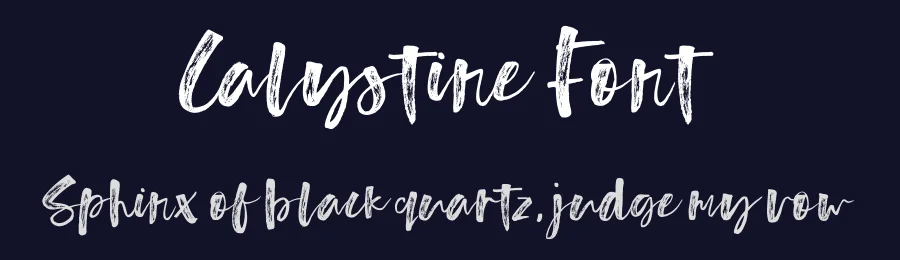 Calystine Font by metafontsy — Script Handwritten Font — thumbnail 2