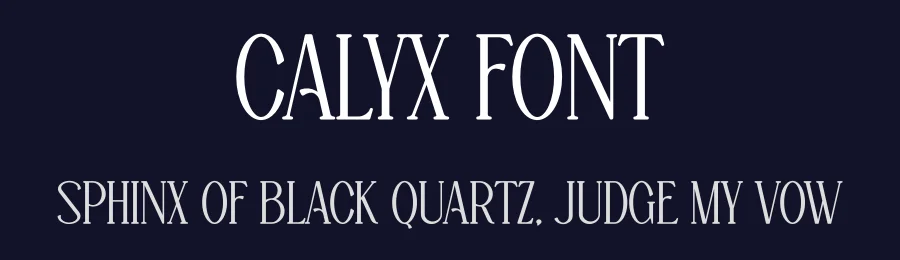 Calyx Font by vpcreativeshop — Display Font — thumbnail 2
