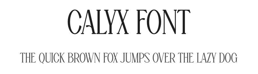 Calyx Font by vpcreativeshop — Display Font
