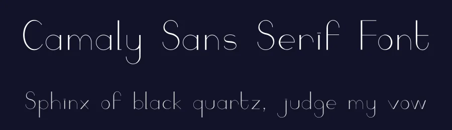 Camaly Sans Serif Font by White Supply — Sans Serif Font — thumbnail 2