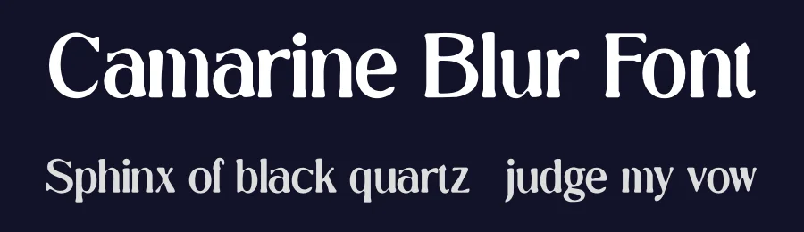 Camarine Blur Font by craftsupplyco — Display Font — thumbnail 2