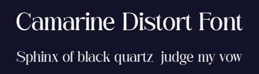 Camarine Distort Font by craftsupplyco — Display Font — thumbnail 2