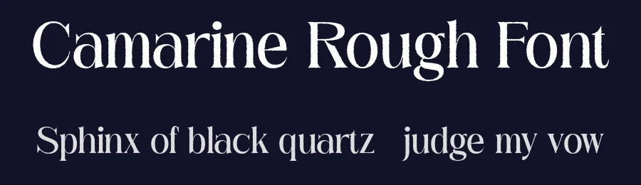 Camarine Rough Font by craftsupplyco — Display Font — thumbnail 2