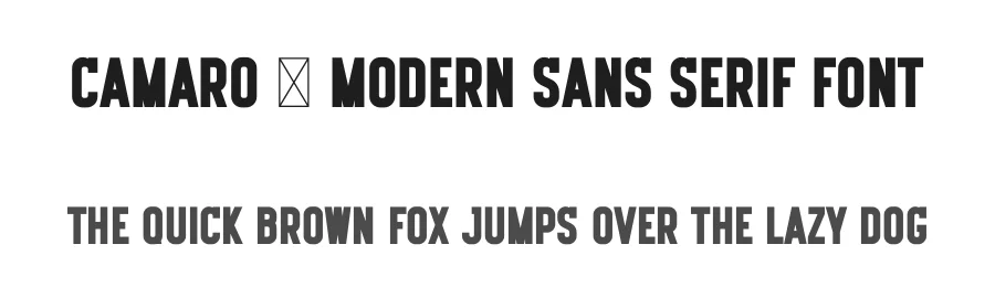 Camaro – Modern Sans Serif Font by Aqeel Art — Sans Serif Font
