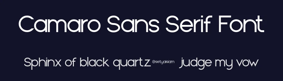 Camaro Sans Serif Font by setyaisiam — Sans Serif Font — thumbnail 2