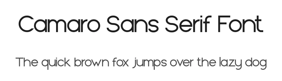 Camaro Sans Serif Font by setyaisiam β Sans Serif Font