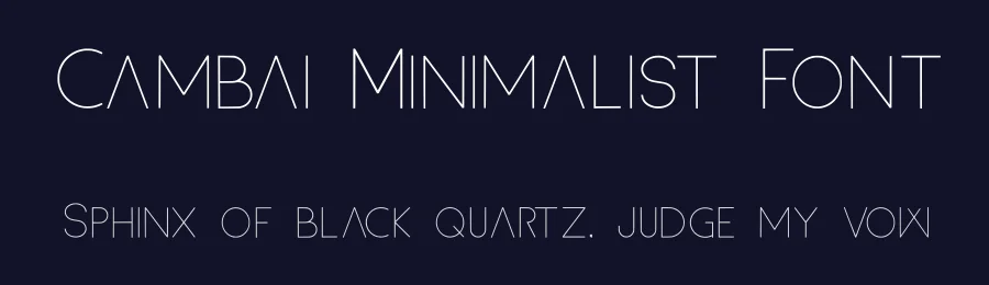 Cambai Minimalist Font by Hasana Studio — Sans Serif Font — thumbnail 2