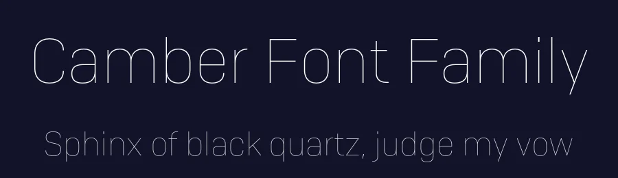 Camber Font Family by Emtype Foundry — Sans Serif Font — thumbnail 2