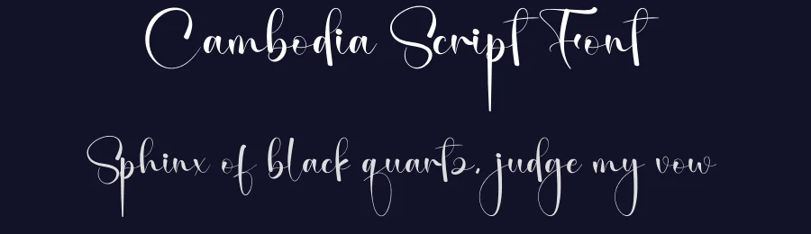 Cambodia Script Font by creativeletter — Script Handwritten Font — thumbnail 2