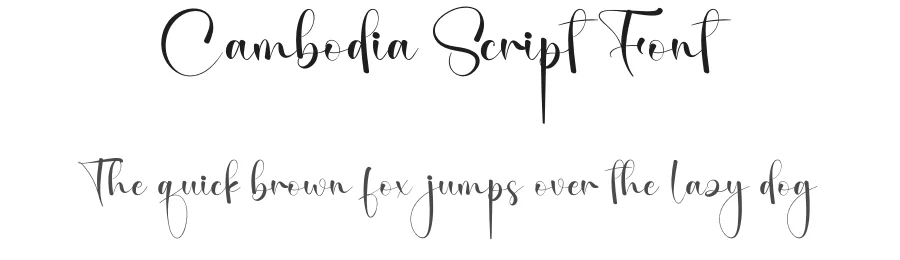 Cambodia Script Font by creativeletter — Script Handwritten Font