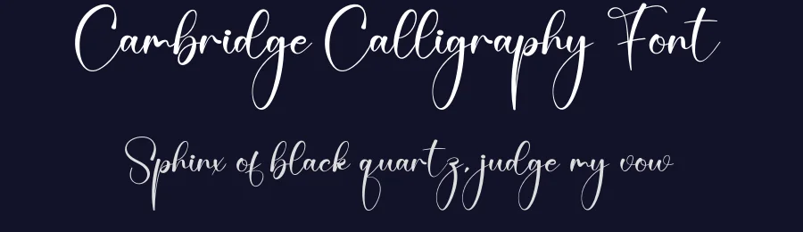 Cambridge Calligraphy Font by creativeletter — Script Handwritten Font — thumbnail 2