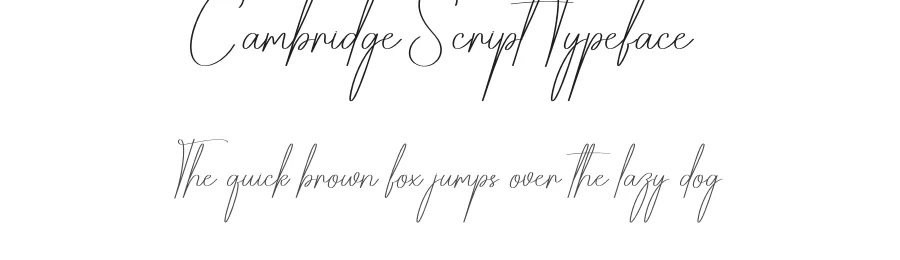 Cambridge Script Typeface by creativeletter — Script Handwritten Font
