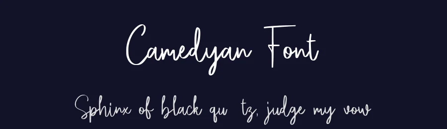 Camedyan Font by Essentials Studio — Script Handwritten Font — thumbnail 2