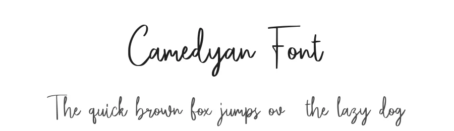 Camedyan Font by Essentials Studio — Script Handwritten Font