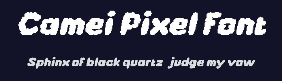 Camei Pixel Font by craftsupplyco — Display Font — thumbnail 2