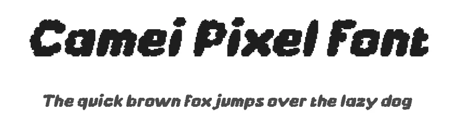 Camei Pixel Font by craftsupplyco — Display Font