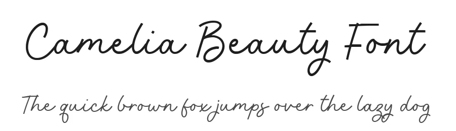 Camelia Beauty Font by Timur type — Script Handwritten Font