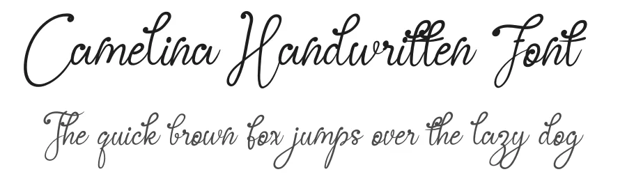 Camelina Handwritten Font by andikastudio — Script Handwritten Font