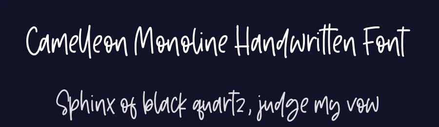 Camelleon Monoline Handwritten Font by balpirick — Decorative Font — thumbnail 2