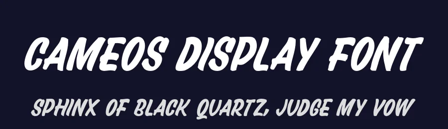 Cameos Display Font by Goodwheel Studio — Display Font — thumbnail 2