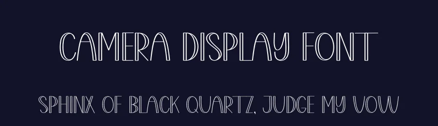 Camera Display Font by creativeletter — Display Font — thumbnail 2