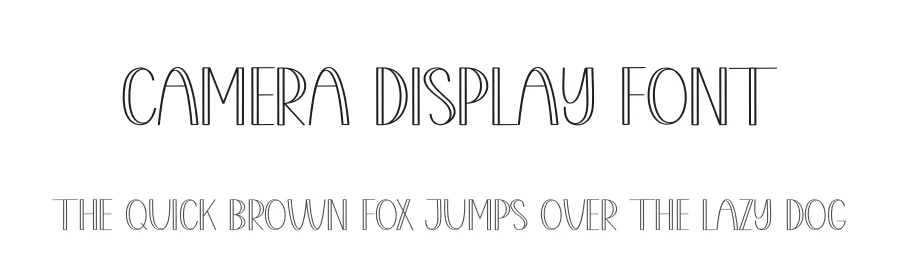 Camera Display Font by creativeletter — Display Font