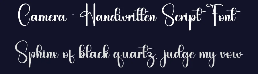 Camera – Handwritten Script Font by andikastudio — Script Handwritten Font — thumbnail 2