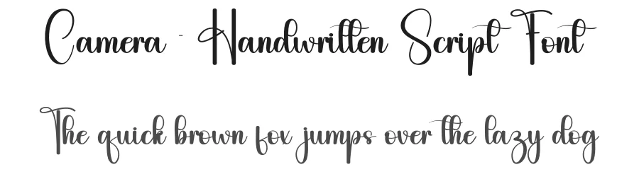 Camera – Handwritten Script Font by andikastudio — Script Handwritten Font