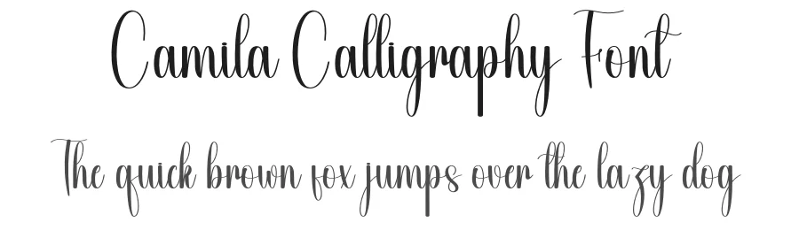Camila Calligraphy Font by andikastudio — Script Handwritten Font