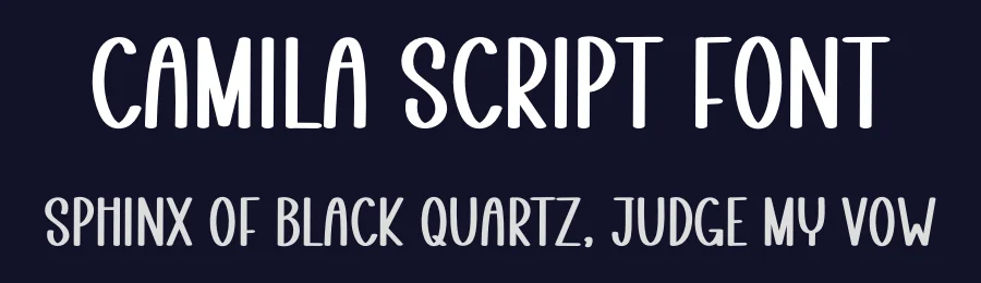 Camila Script Font by freshtypeink — Display Font — thumbnail 2
