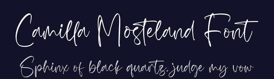 Camilla Mosteland Font by glorytype — Script Handwritten Font — thumbnail 2