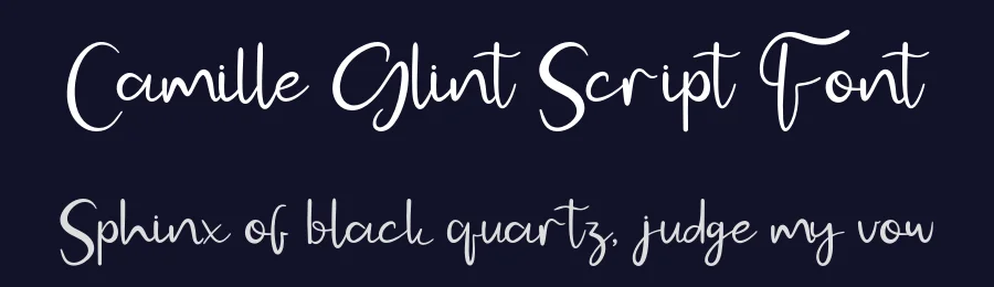 Camille Glint Script Font by Creatifontstudios — Script Handwritten Font — thumbnail 2