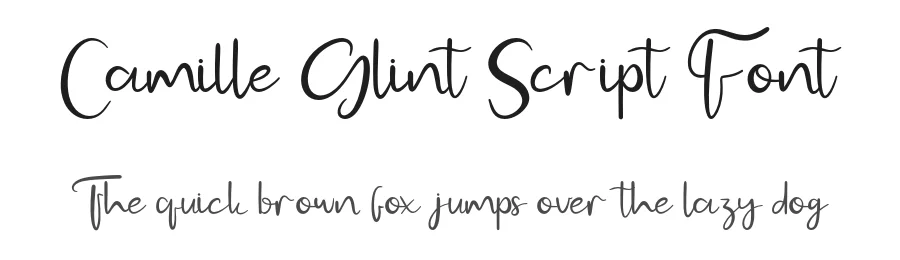 Camille Glint Script Font by Creatifontstudios — Script Handwritten Font