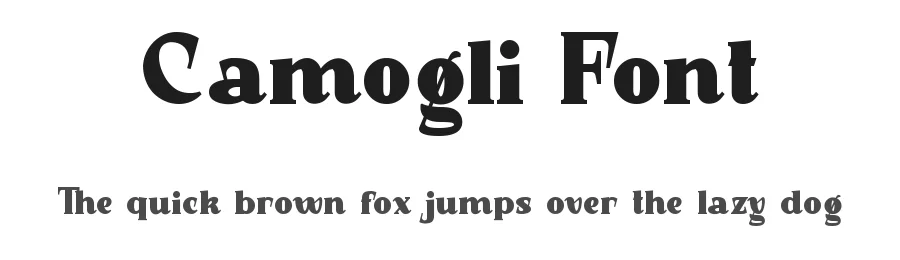 Camogli Font by VinType — Display Font