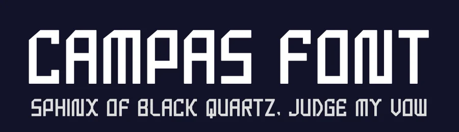 Campas Font by hayoyuka8 — Display Font — thumbnail 2